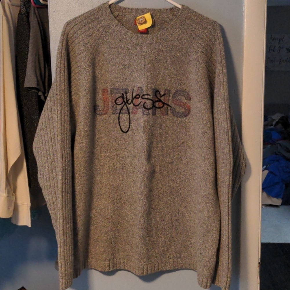 Vintage Gray Sweater by Guess